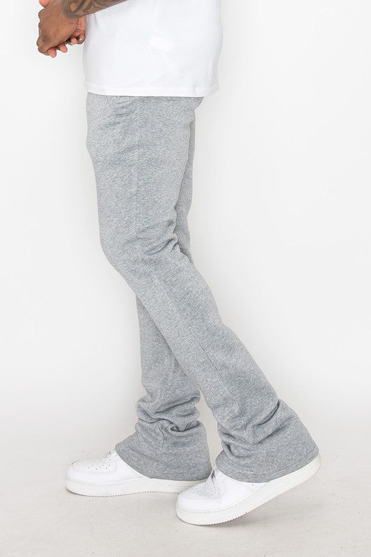 Stacked Flared Fleece Sweatpants [AP94] – Amici Closet