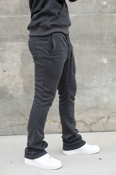Unisex Flare Stacked Fleece Pants