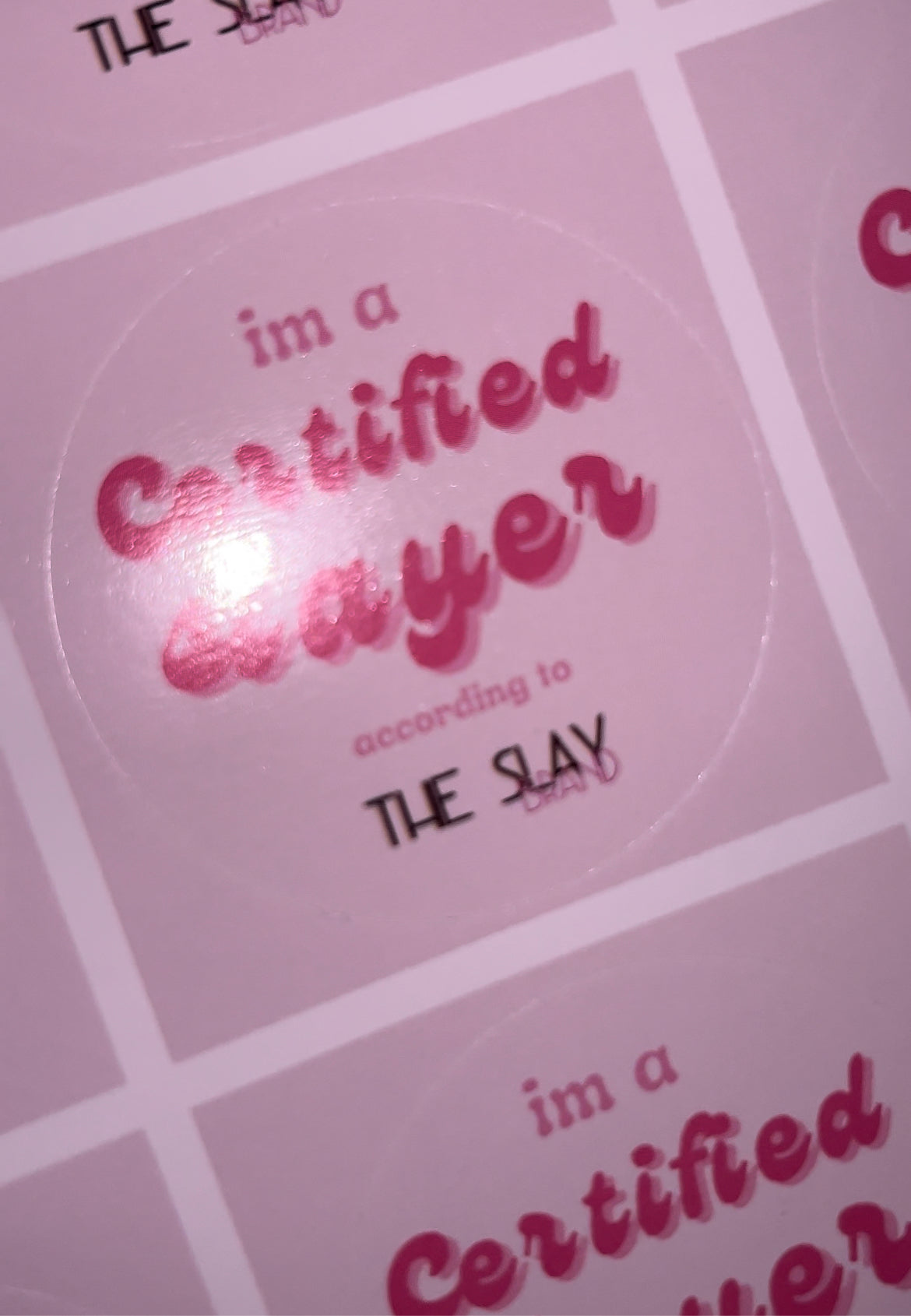 Certified Slayer sticker