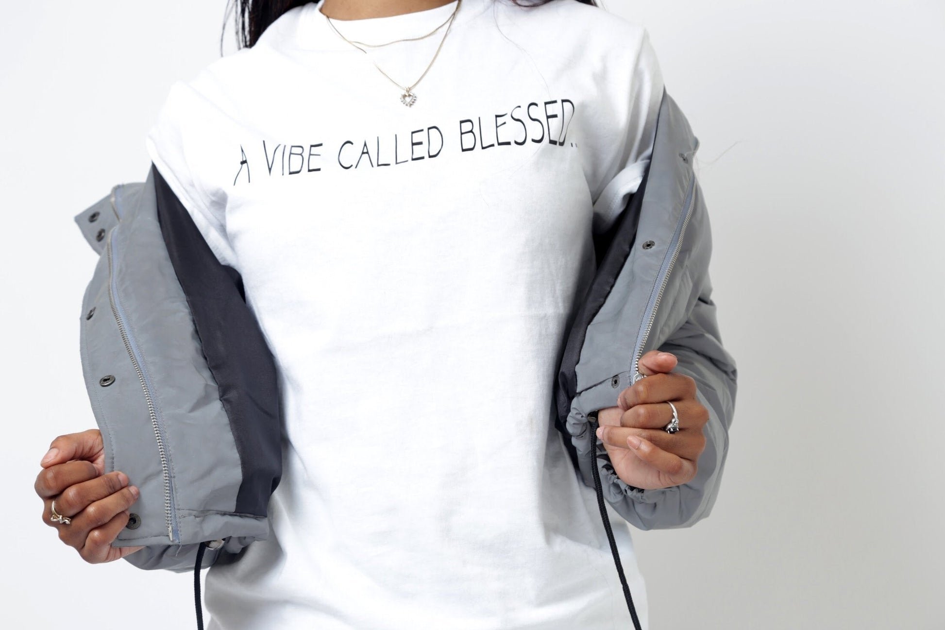 Blessed vibes tee - Slay Brand llc