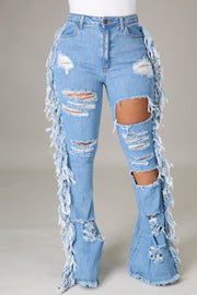 The fringe for me jeans